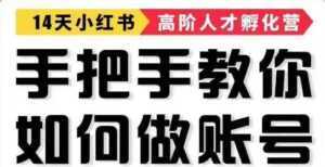 手把手教做小红书帐号，一篇笔记涨粉10000，月入十万的博主秘笈-课程网