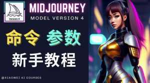 Midjourney新手入门教程，轻松创作顶级图像，命令参数-新手教程-课程网