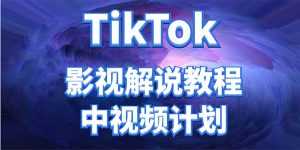 外面收费2980元的TikTok影视解说、中视频教程,比国内的中视频计划收益高-课程网