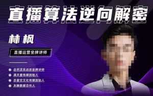 林枫直播算法逆向解密980线上课，选品+建模+老号重启+控流+罗盘分析+小店随心推-课程网