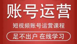 短视频账号运营课程：从话术到短视频运营再到直播带货全流程，新人快速入门-课程网