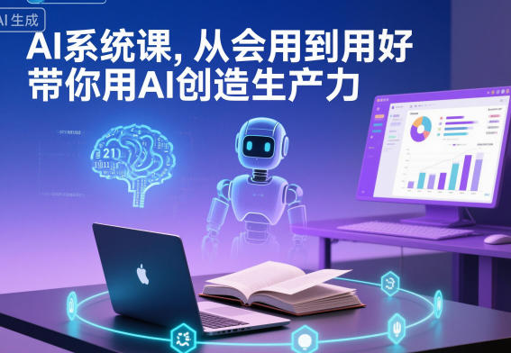 AI系统课，从会用到用好，带你用AI创造生产力-课程网