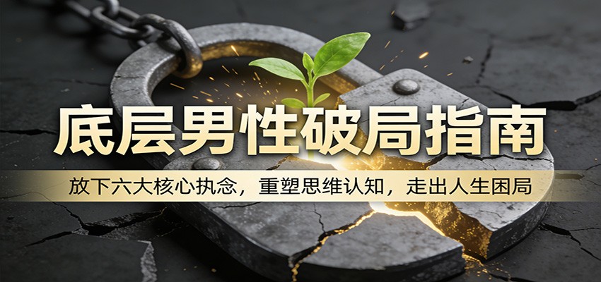 底层男性破局指南：放下六大核心执念，重塑思维认知，走出人生困局-课程网