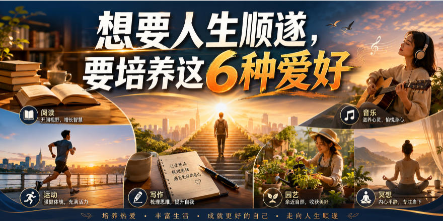 公众号付费文章：想要人生顺遂，要培养这6种爱好-课程网