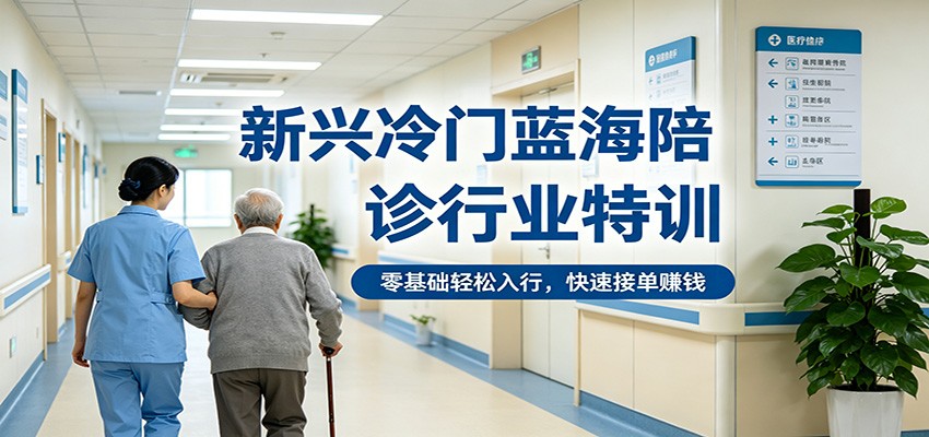 新兴冷门蓝海陪诊行业特训，零基础轻松入行，快速接单赚钱-课程网