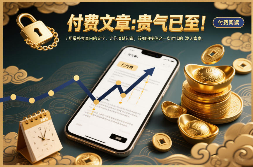 付费文章：贵气已至！用最朴素直白的文字，让你清楚知道，该如何接住这一次时代的泼天富贵-课程网