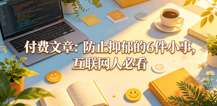 付费文章：防止抑郁的6件小事，互联网人必看！-课程网