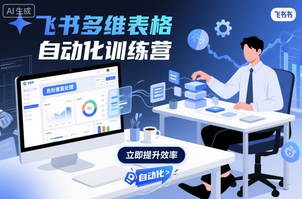 飞书多维表格自动化训练营，手把手教你告别重复处理，用多维表格开启高效办公新模式-课程网