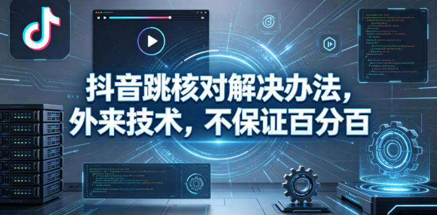 抖音跳核对解决办法，外来技术，不保证百分百-课程网