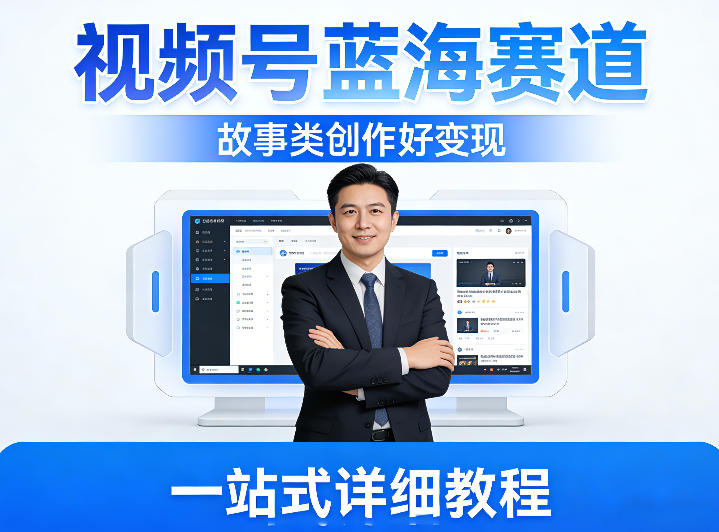 视频号蓝海赛道，故事类创作好变现，一站式详细教程-课程网