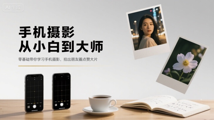 手机摄影从小白到大师，零基础带你学习手机摄影，拍出朋友圈点赞大片-课程网