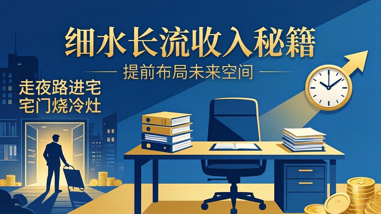 某付费文章：细水长流收入秘籍：走夜路进宅门烧冷灶，提前布局未来空间-课程网