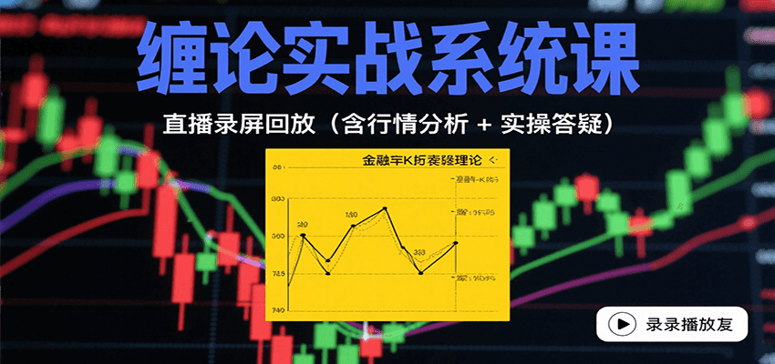 缠论实战系统课：直播录屏回放(含行情分析 + 实操答疑(更新10月)-课程网