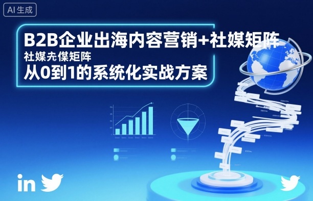 B2B企业出海内容营销+社媒矩阵，从0到1的系统化实战方案-课程网