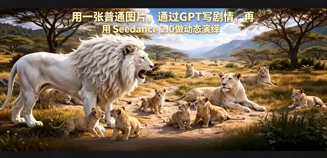 用一张普通图片，通过GPT写剧情，再用Seedance 2.0做动态演绎，居然能生成迪士尼风格搞笑动画-课程网
