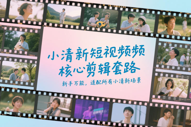 小清新短视频核心剪辑套路，新手万能，适配所有小清新场景-课程网