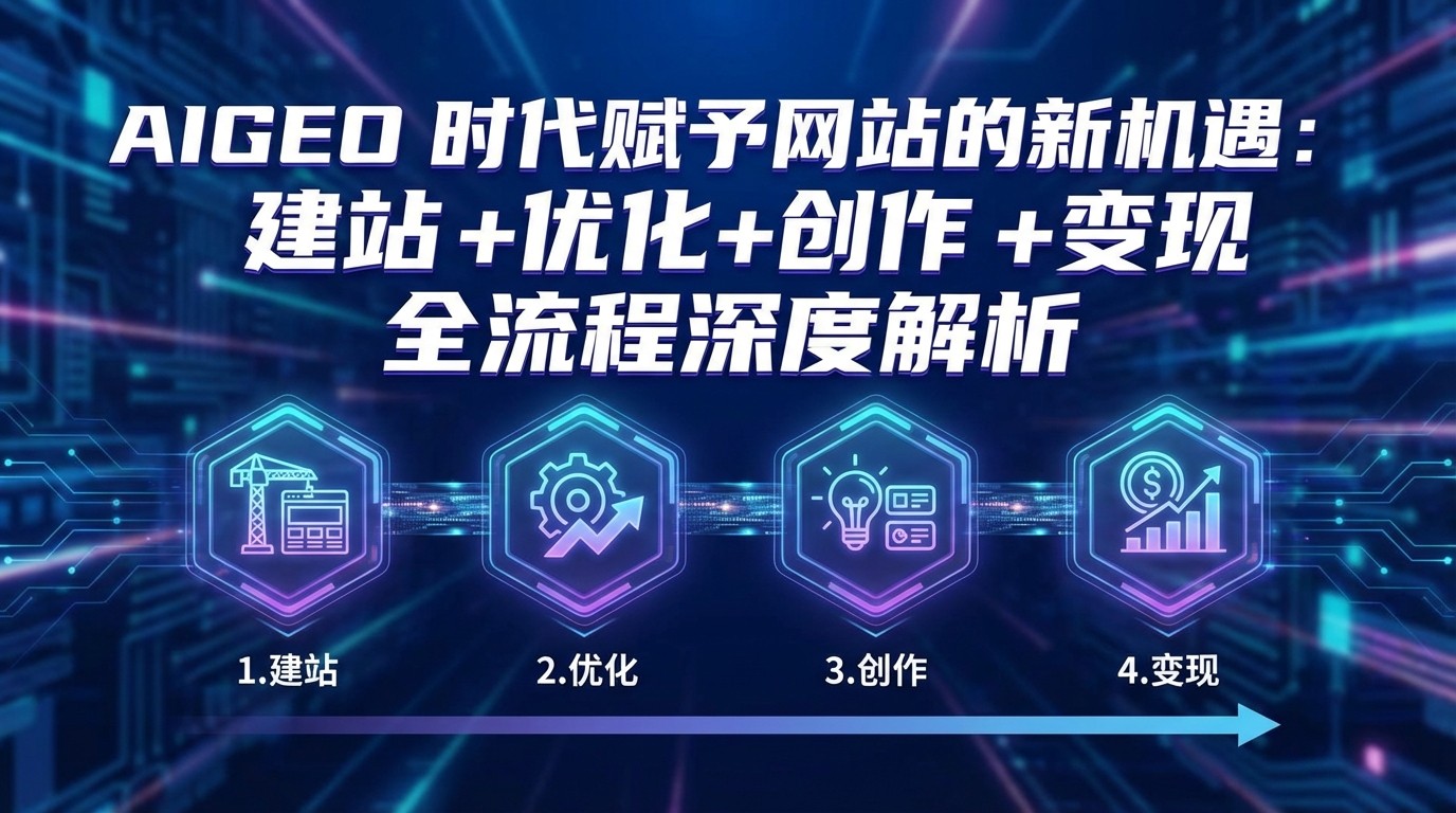 AIGEO+时代赋予网站的新机遇：建站+优化+创作+变现+全流程深度解析-课程网