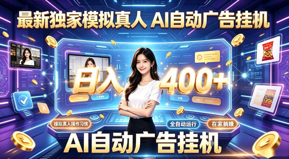 最新独家模拟真人，AI自动挂号挂G，日入400+，全程全自动运行，无需人工【揭秘】-课程网