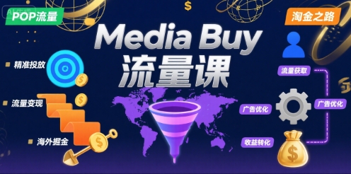Media Buy之POP流量课，带你开启海外Media Buy淘金之路-课程网