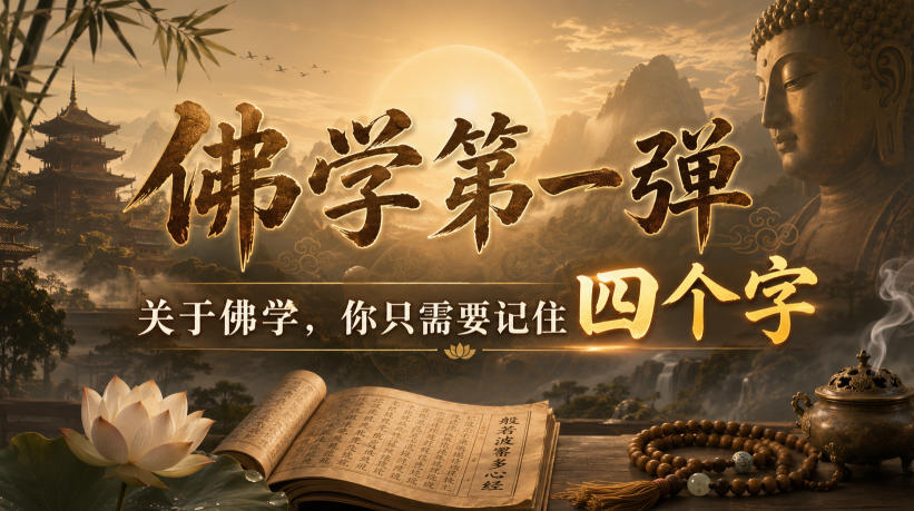 付费文章：佛学第一弹，关于佛学，你只需要记住四个字-课程网