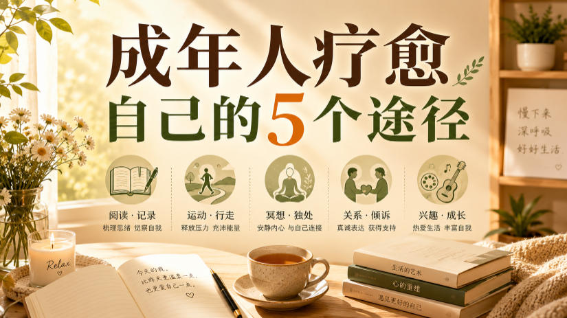 付费文章：成年人疗愈自己的5个途径-课程网
