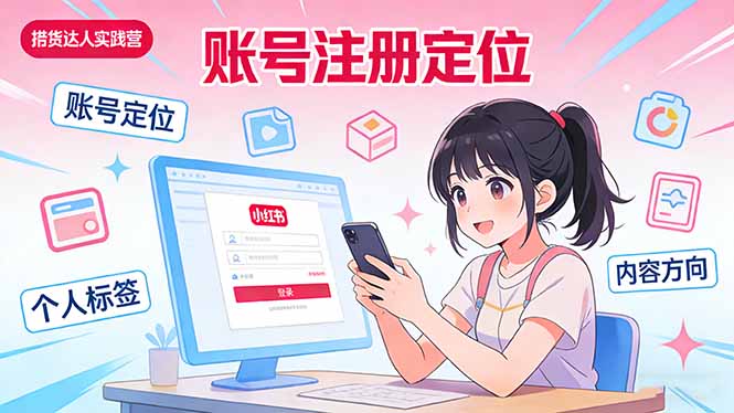 小红书带货达人实战营：账号注册定位、内容创作、选品策略、带货技巧、流量运营等-课程网