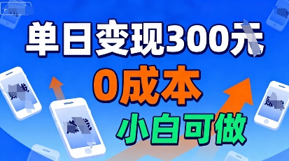 适合新手起步，零成本就能做，当天操作当天见收益，还能无限复制放大的项目-课程网