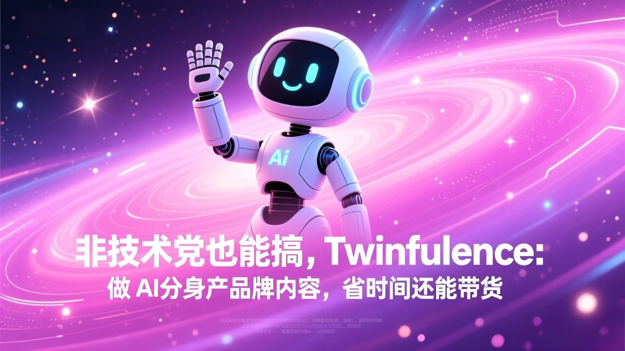 非技术党也能搞!Twinfluence:做 AI 分身产品牌内容,省时间还能带货-课程网