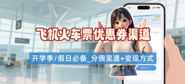 学生党必看！机票火车票优惠券申请渠道 + 项目打法，开学季节日速存-课程网