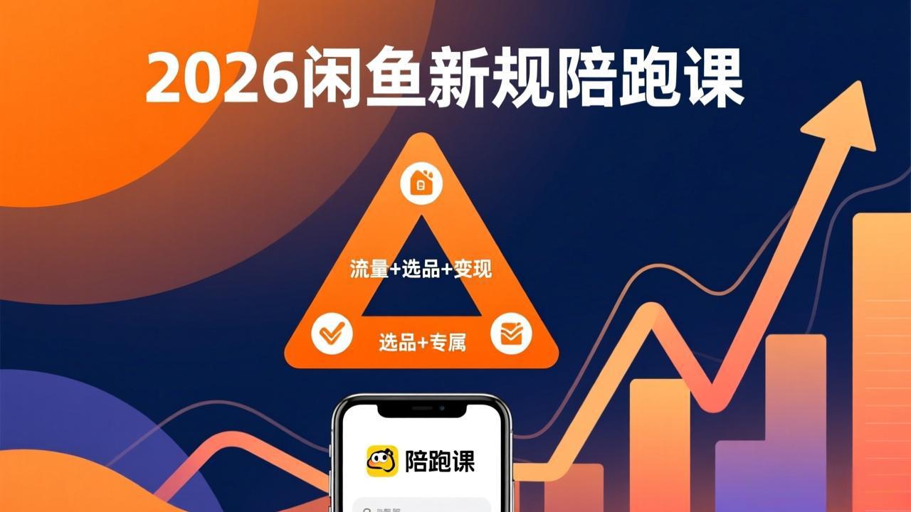 2026闲鱼高阶陪跑课全新上线，带你吃透新规玩转选品流量，从零搭建稳定变现盈利体系-课程网