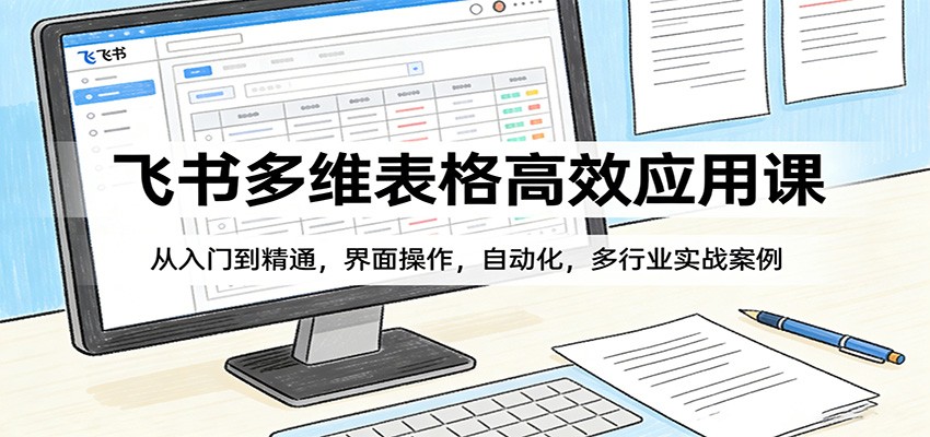飞书多维表格高效应用课：从入门到精通，界面操作，自动化，多行业实战案例-课程网