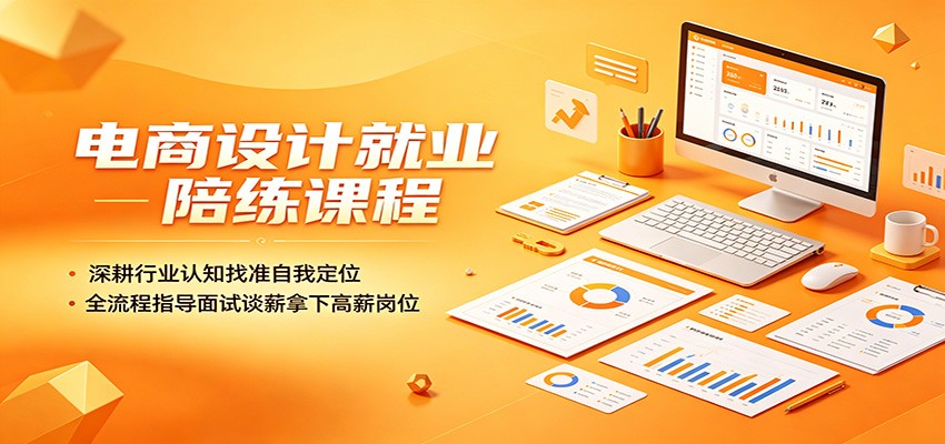 电商设计就业陪练课程：深耕行业认知找准自我定位，全流程指导面试谈薪拿下高薪岗位-课程网