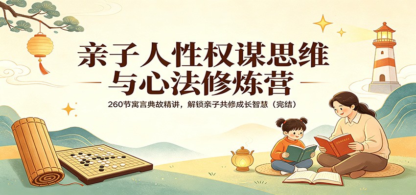 亲子人性权谋思维与心法修炼营：260节寓言典故精讲，解锁亲子共修成长智慧（完结）-课程网