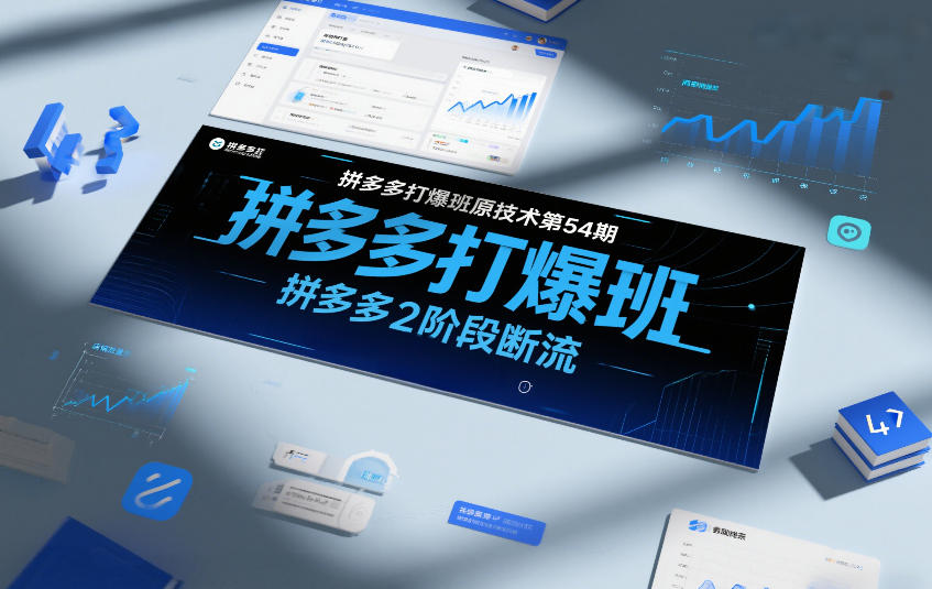 拼多多打爆班原创技术第54期，拼多多2阶段断流-课程网