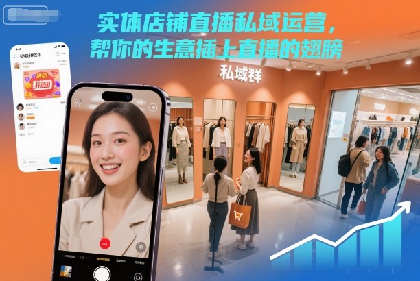 实体店铺直播私域运营，帮你的生意插上直播的翅膀-课程网