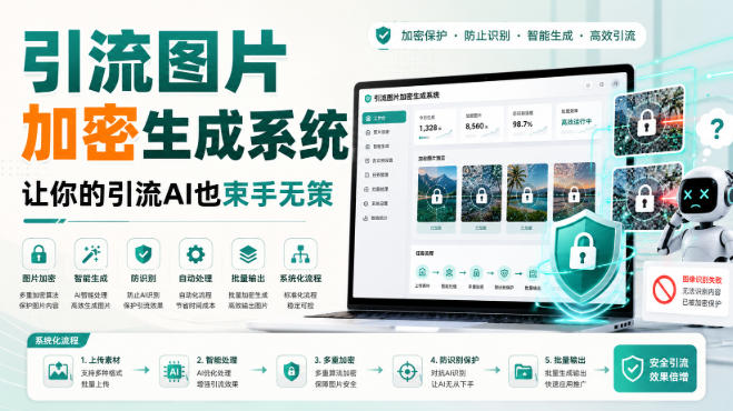 引流图片加密生成系统，让你的引流AI也束手无策-课程网