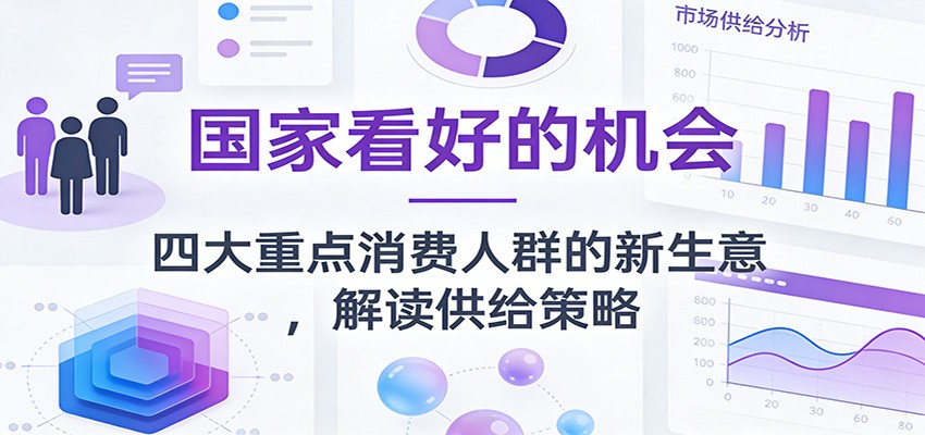 公众号付费文章：国家看好的机会，四大重点消费人群的新生意，解读供给策略-课程网