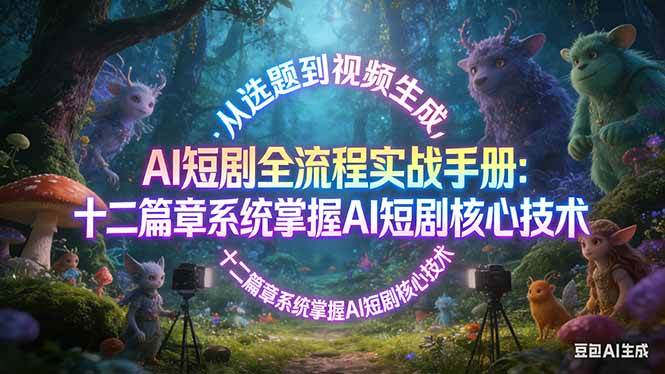 （17620期）AI 短剧全流程实战手册：从选题到视频生成，十二篇章系统掌握 AI 短剧核心技术-课程网