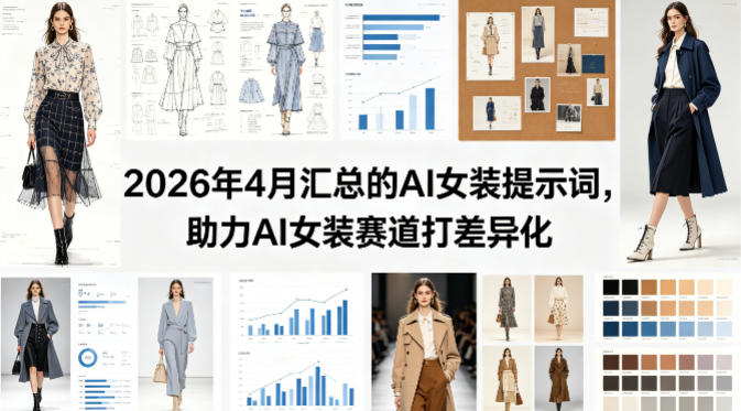 2026年4月汇总的AI女装提示词，助力AI女装赛道打差异化-课程网