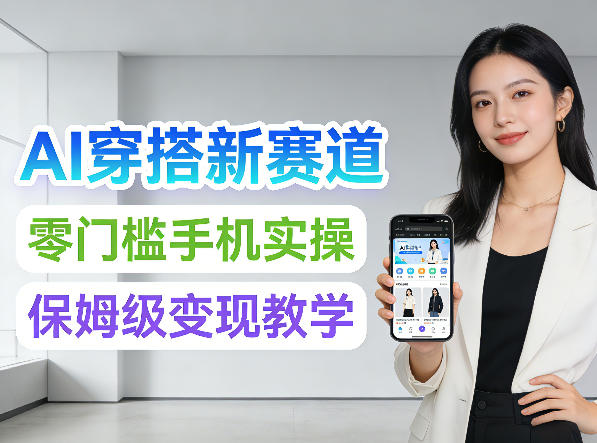 2026年AI穿搭新赛道，零门槛手机实操，保姆级变现教学-课程网
