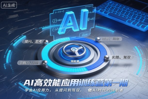 AI高效能应用训练营第一期，学会AI应用力，从提问到驾驭，做AI时代的领航者-课程网