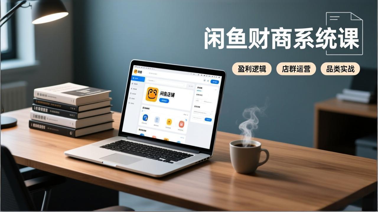 闲鱼财商系统课：从盈利逻辑、店群运营到品类实战，实现稳定月入过万-课程网