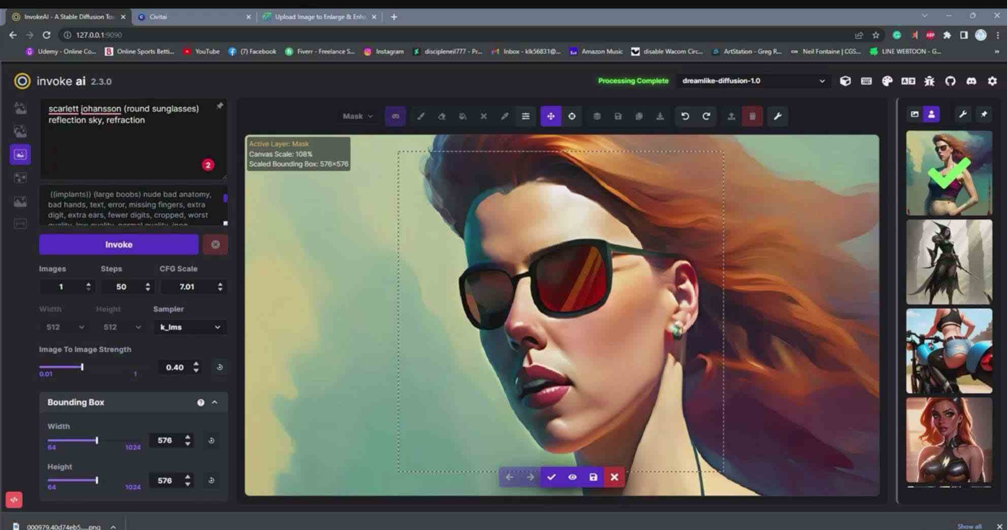 图片[2]-（9760期）Invoke AI 绘画教程-零基础创作可以销售的完美插图-49节-中英字幕-课程网