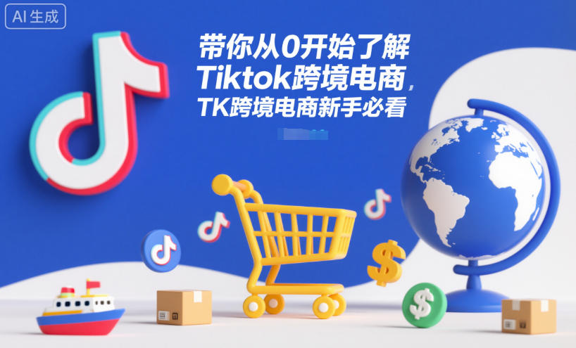 带你从0开始了解Tiktok跨境电商，TK跨境电商新手必看-课程网
