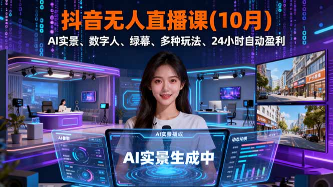 抖音无人直播课(10月-课程网