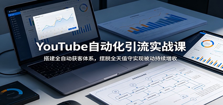 YouTube自动化引流实战课：搭建全自动获客体系，摆脱全天值守实现被动持续增收-课程网