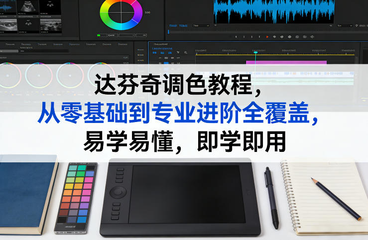 达芬奇调色教程，从零基础到专业进阶全覆盖，易学易懂，即学即用-课程网