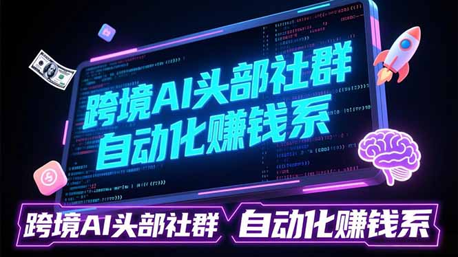 跨境AI头部社群前沿精选：聚焦可落地的AI实战经验，快速构建你的自动化赚钱系-课程网