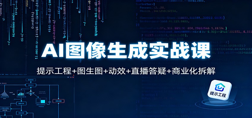 AI图像生成实战课：提示工程+图生图+动效+直播答疑+商业化拆解-课程网