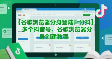 谷歌浏览器分身登陆多个抖音号，谷歌浏览器分身创建教程-课程网